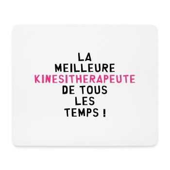 Kiné / Kinesitherapeute / Kinésithérapie / Masseur - Tapis de souris (format paysage) - blanc - Devant