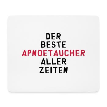 Apnoetauchen Apnoetaucher Apnoetaucherin Schwimmen - Mousepad (Querformat) - Weiß - Vorne