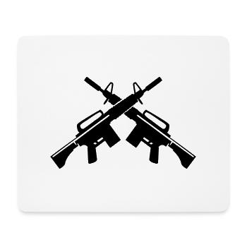 waffen_01 - Mouse Pad (horizontal) - white - Front