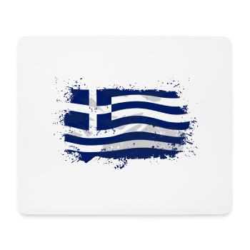 Greece Flag - Mousepad (Querformat) - Weiß - Vorne