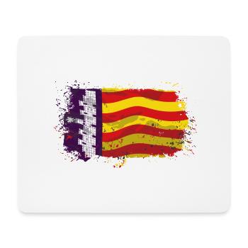 Mallorca Flag - Mousepad (Querformat) - Weiß - Vorne