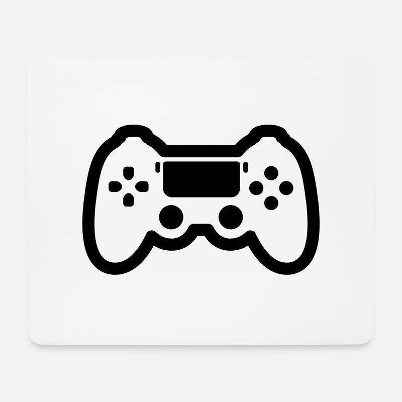 gamer - Mouse Pad (horizontal) - white