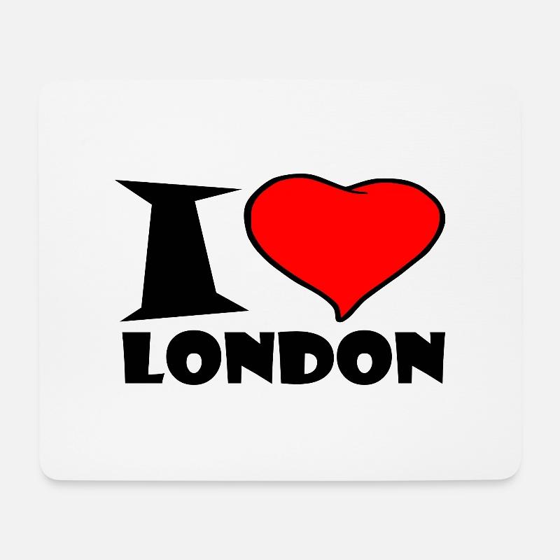 London / Ich Liebe london - Mousepad (Querformat) - Weiß
