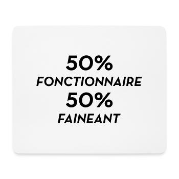 Official Public Service Beamte Fonctionnaire - Mouse Pad (horizontal) - white - Front