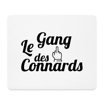 Connard / Connasse / Insulte / Con / Vulgaire - Tapis de souris (format paysage) - blanc - Devant