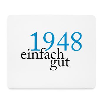 Jahrgang 1948 geboren - Mousepad (Querformat) - Weiß - Vorne