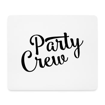 party crew design - Mousepad (Querformat) - Weiß - Vorne