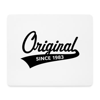 Original Since 1983 (Year Of Birth, Birthday, 1C) - Mouse Pad (horizontal) - white - Front