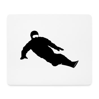 Wintersport - Snowboarder - Mousepad (Querformat) - Weiß - Vorne