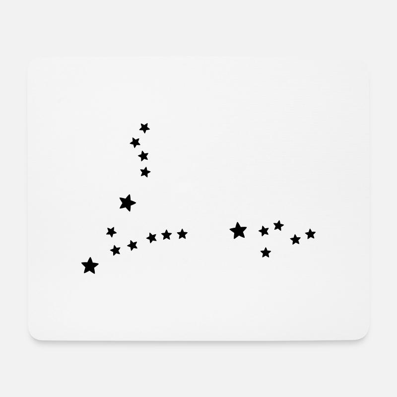 Sternbild Fische - Mousepad (Querformat) - Weiß