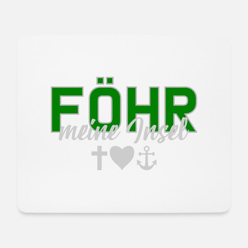 Föhr, meine Insel Nordsee Glaube Liebe Hoffnung gr - Mousepad (Querformat) - Weiß