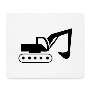 bagger - Mousepad (Querformat) - Weiß - Vorne