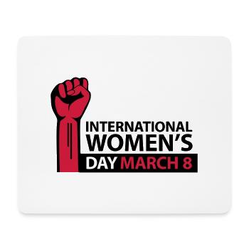 International Women's Day March 8 - Mouse Pad (horizontal) - white - Front