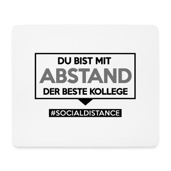 Du bist mit ABSTAND der bester Kollege. sdShirt.de - Mousepad (Querformat) - Weiß - Vorne