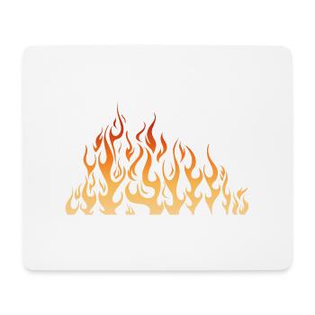 fire flame flame - Mouse Pad (horizontal) - white - Front
