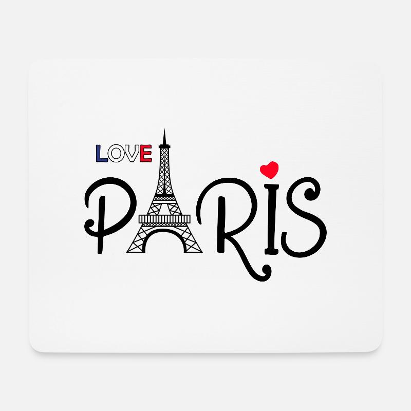 Ich liebe Paris - I love Paris - Mousepad (Querformat) - Weiß