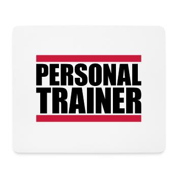 Personal trainer logo - Mouse Pad (horizontal) - white - Front