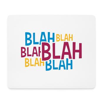 Comic Blah Colorful - Mouse Pad (horizontal) - white - Front