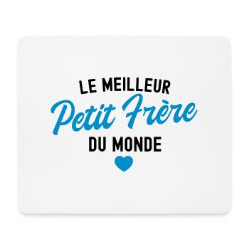 le meilleur petit frère du monde - Tapis de souris (format paysage) - blanc - Devant