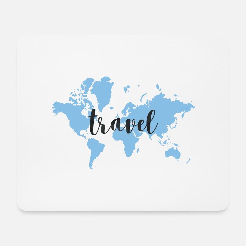travel - Mouse Pad (horizontal) - white