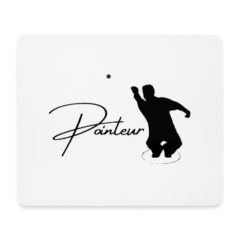 Boule Silhouette Pointeur - Mouse Pad (horizontal) - white - Front