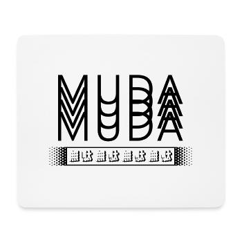 MUDA MUDA MUDA - Mouse Pad (horizontal) - white - Front