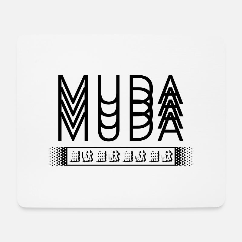 MUDA MUDA MUDA - Mouse Pad (horizontal) - white