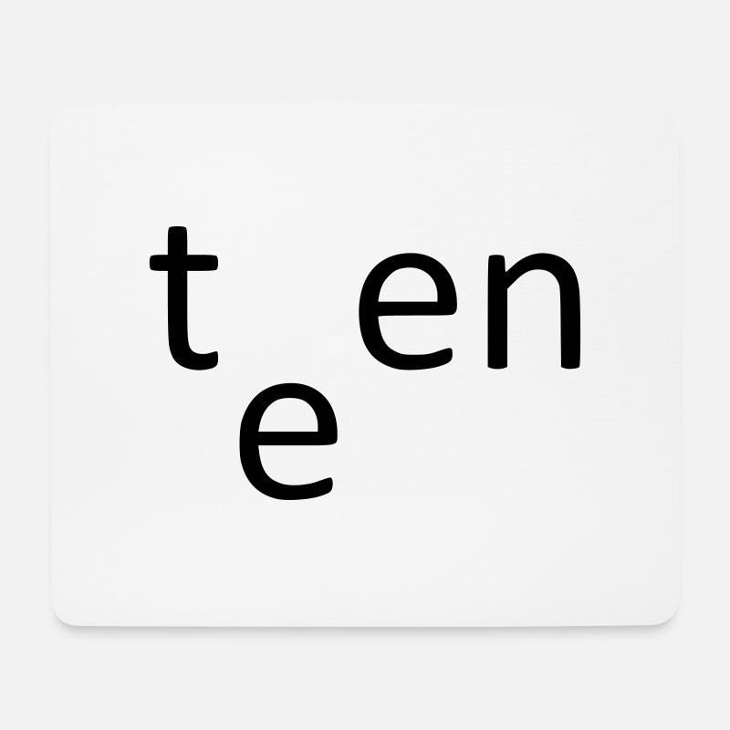 teen - Mousepad (Querformat) - Weiß