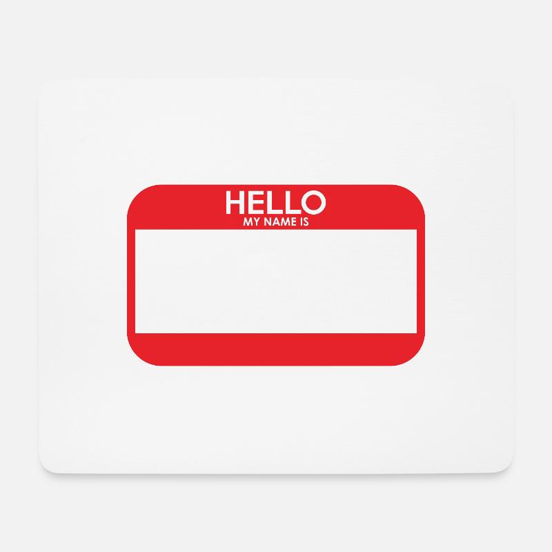 blank name tag - Mouse Pad (horizontal) - white