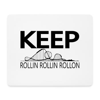 Rollercoaster Roller Coaster Amusement Park - Mouse Pad (horizontal) - white - Front