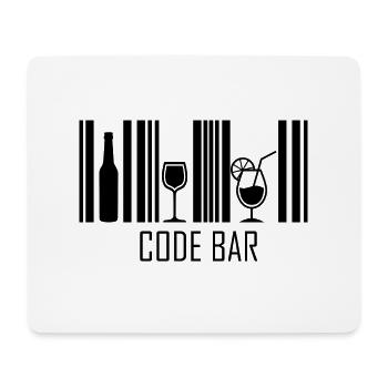 Code-Leiste - Mousepad (Querformat) - Weiß - Vorne