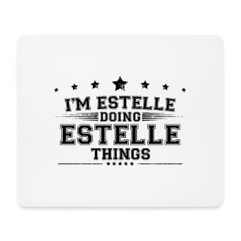 i’m Estelle doing Estelle things - Mouse Pad (horizontal) - white - Front
