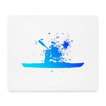 Kayak Femmes Kayak Canoë Hommes Kayak - Tapis de souris (format paysage) - blanc - Devant