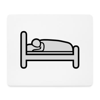 Icon Sleeping Bed - Mouse Pad (horizontal) - white - Front