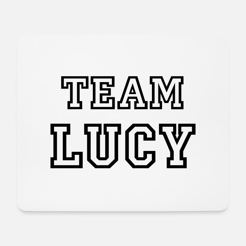 TEAM LUCY Dog Name TeamTricot - Mouse Pad (horizontal) - white