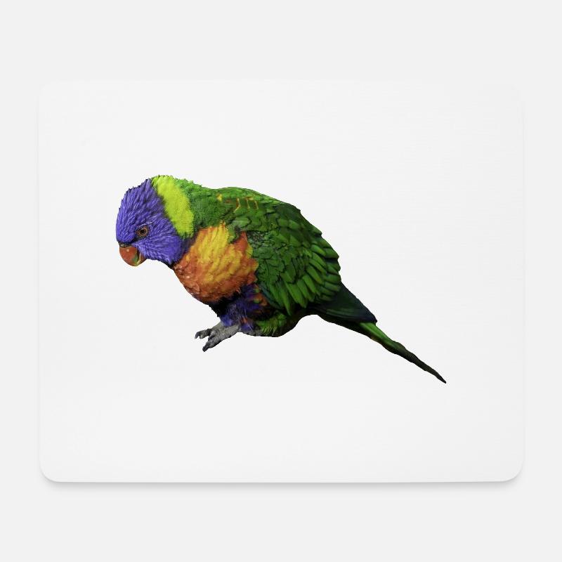 Papagei - Mousepad (Querformat) - Weiß