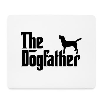 Le Labrador Retriever Dogfather Godfather Style - Tapis de souris (format paysage) - blanc - Devant