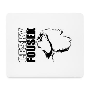 CESKY FOUSEK Profil Chiens Wilsigns - Tapis de souris (format paysage) - blanc - Devant