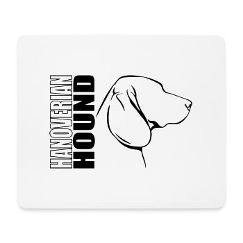 HANOVERIAN HOUND Profile Dogs Dog Wilsigns - Mouse Pad (horizontal) - white - Front
