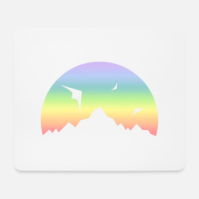 Lenkdrachen - Mousepad (Querformat) - Weiß