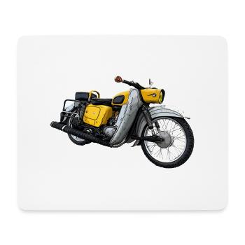 MZ ES 125 150 Motorrad - Mousepad (Querformat) - Weiß - Vorne