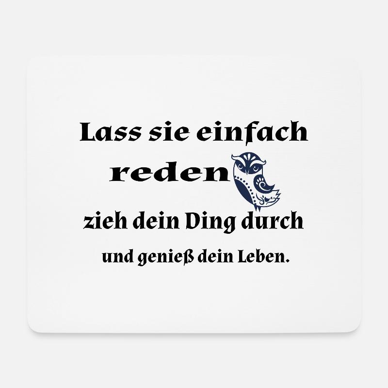 Lass sie einfach... - Mousepad (Querformat) - Weiß