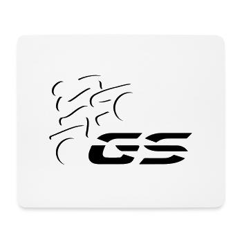 Logo GS-Fahrer Nr. 6 | black - Mousepad (Querformat) - Weiß - Vorne