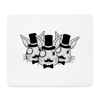 Team Sir Hasen Freunde - Mousepad (Querformat) - Weiß - Vorne