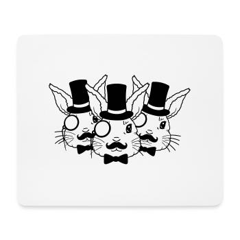 Freunde Team Sir Hasen - Mousepad (Querformat) - Weiß - Vorne