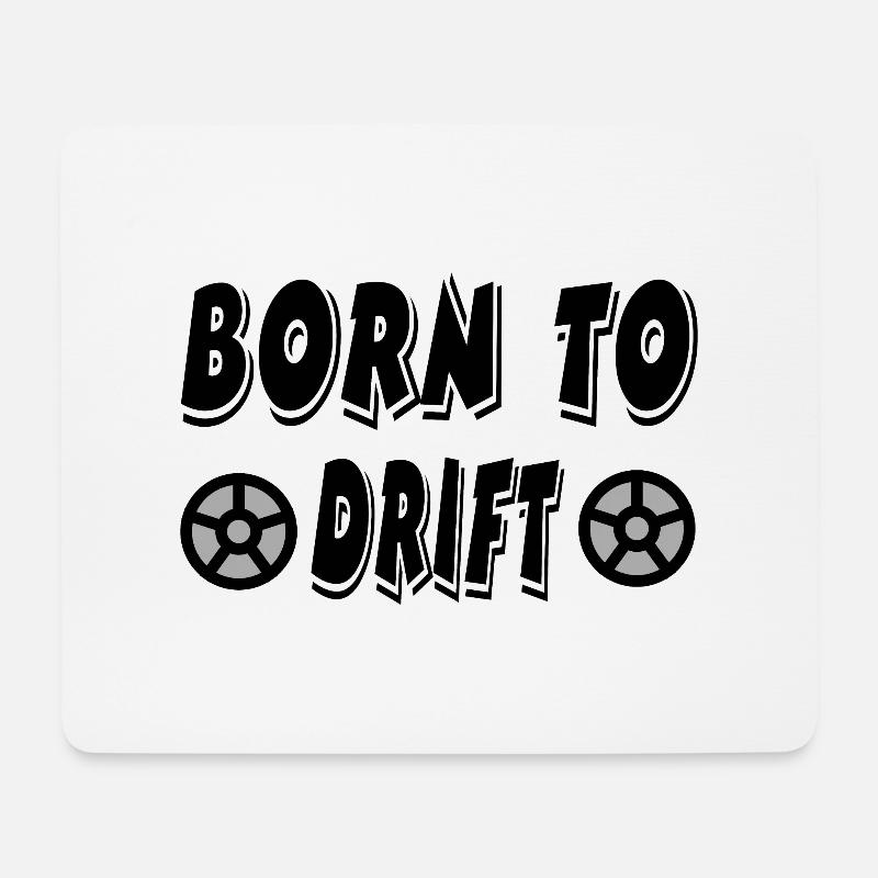 Auto - Mousepad (Querformat) - Weiß