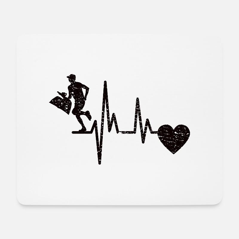 Plogging Geschenk Jogging Müll sammeln Ploggen - Mousepad (Querformat) - Weiß