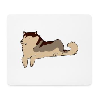 Alaskan Malamute - Mousepad (Querformat) - Weiß - Vorne