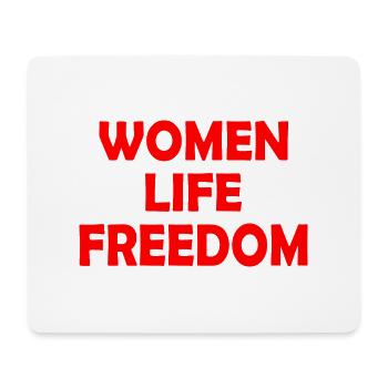 Women life freedom - Tapis de souris (format paysage) - blanc - Devant