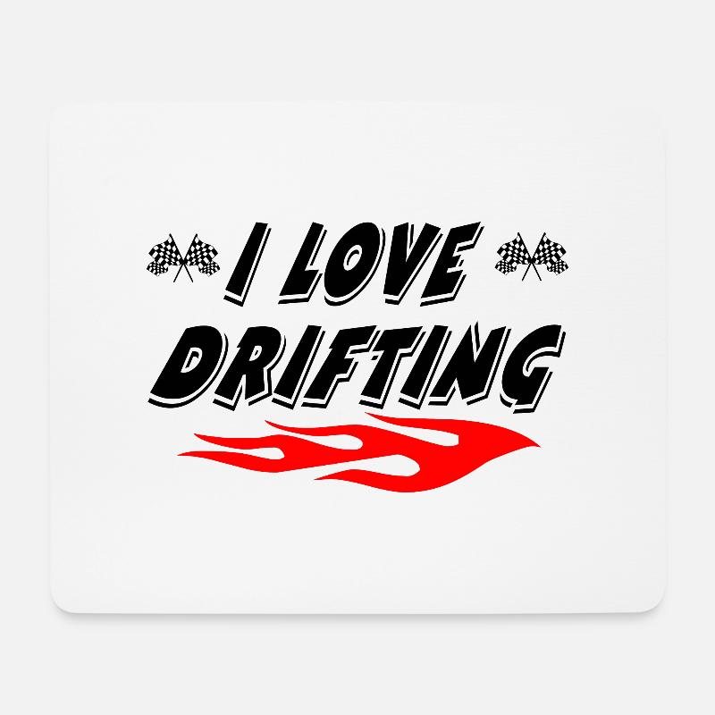 Auto - Mousepad (Querformat) - Weiß